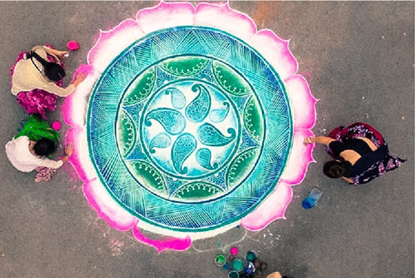 There is no question that the word mandala means circular as opposed to