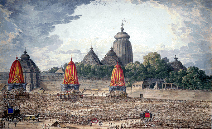 Procession at the Great Temple of Jagannath, Puri, July 1818